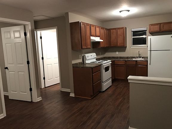 From Living Room, looking toward kitchen, bathroom, & bedrooms.