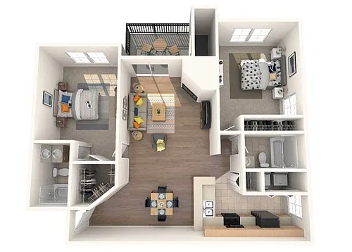 Floor plan B3 Renovated