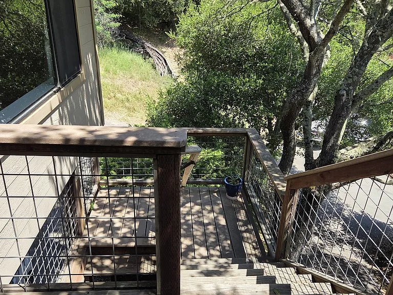 Stairs from carport