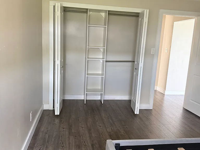 Bedroom 1 Double closet with Built in