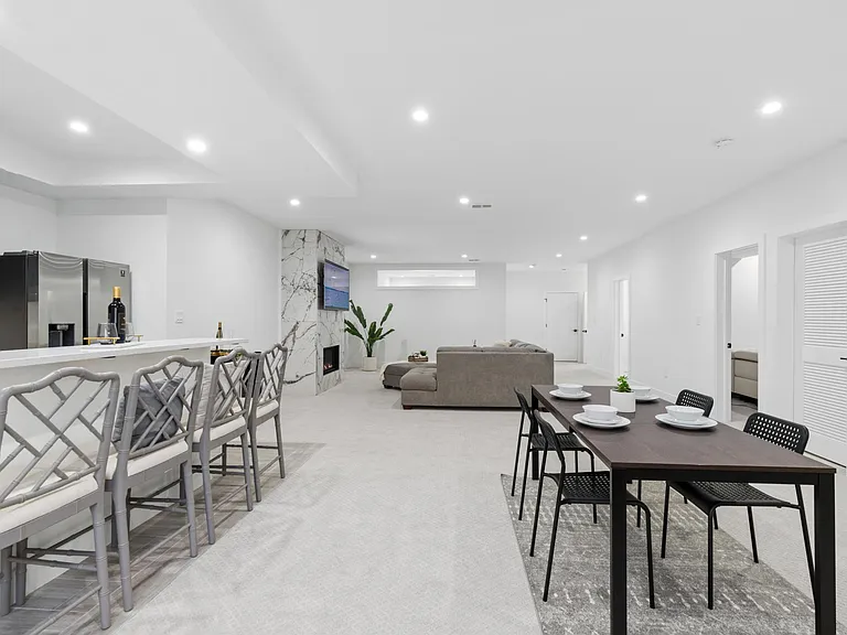 Bar and dining space