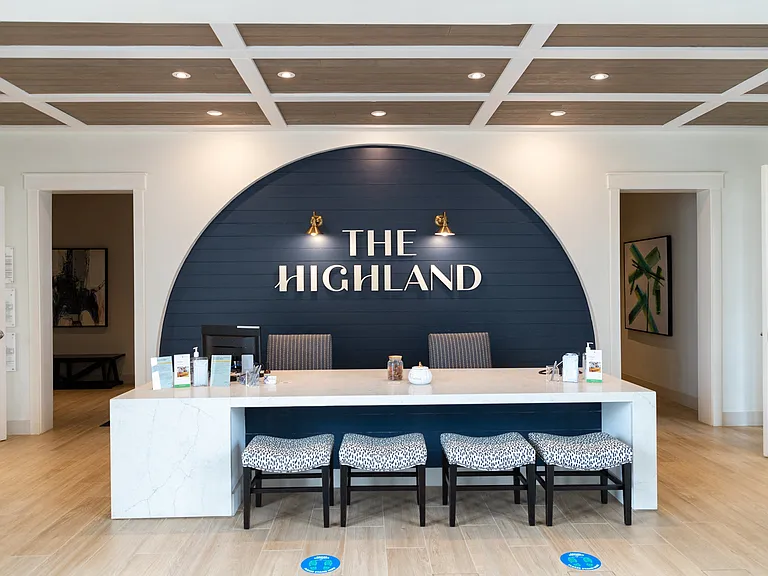The Highland leasing office