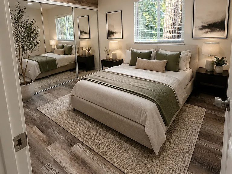 Some photos have been virtually staged to illustrate the home's potential.