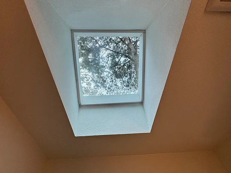 Skylight views in both bathrooms - lovely natural light!