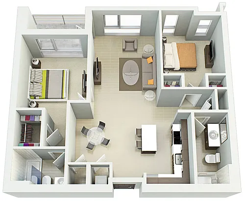 Floor plan 2B