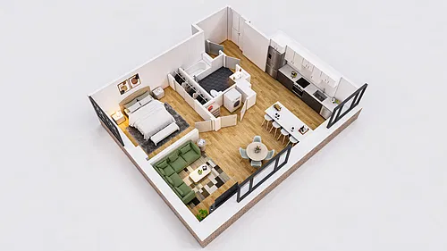 Floor plan One Bedroom