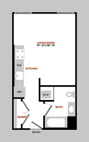 Floor plan Studio A