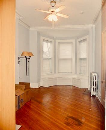 Bedroom with bay window