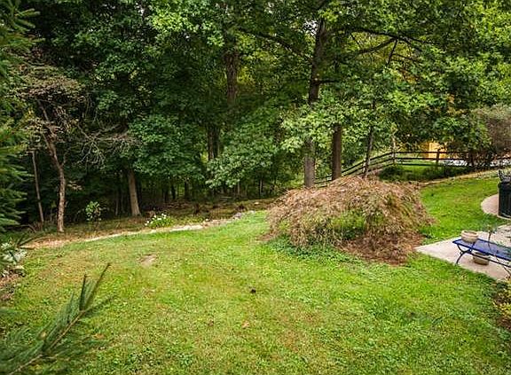 Landscaped back yard