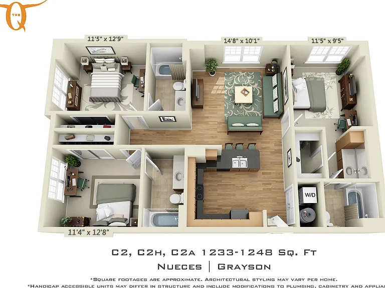The Quarters Grayson House (Student Housing - Rent by the Bed) — Photo 87