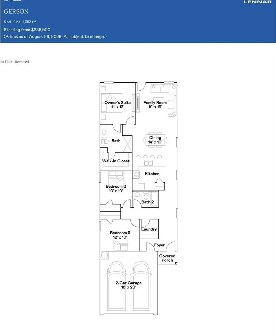 3 bed, 1353 sqft, $1,775 — Photo 2