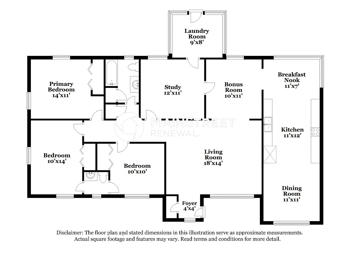 floor plan - 2003 Sprinkle Dr
