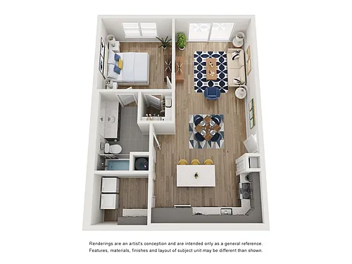 Floor plan A1 | 1 Bed | 1 Bath