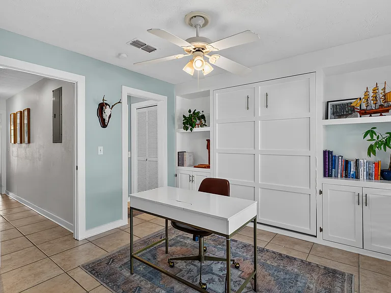 Bedroom 2 Office/Custom Built in Murphy bed