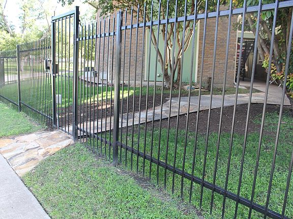 Secured walk through gate