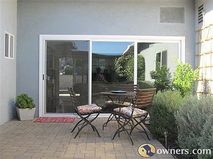 3 door sliding dul paned doors to main home