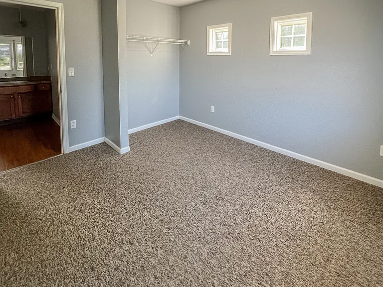 Bedroom with new paint color
