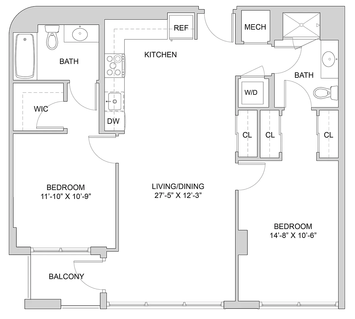 Floor plan 2 Bed_2 Bath-A1_2BR_L