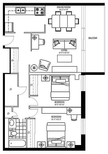 Floor plan 305