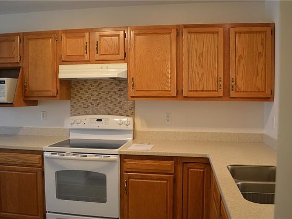Updated kitchen with ample cabinet space.