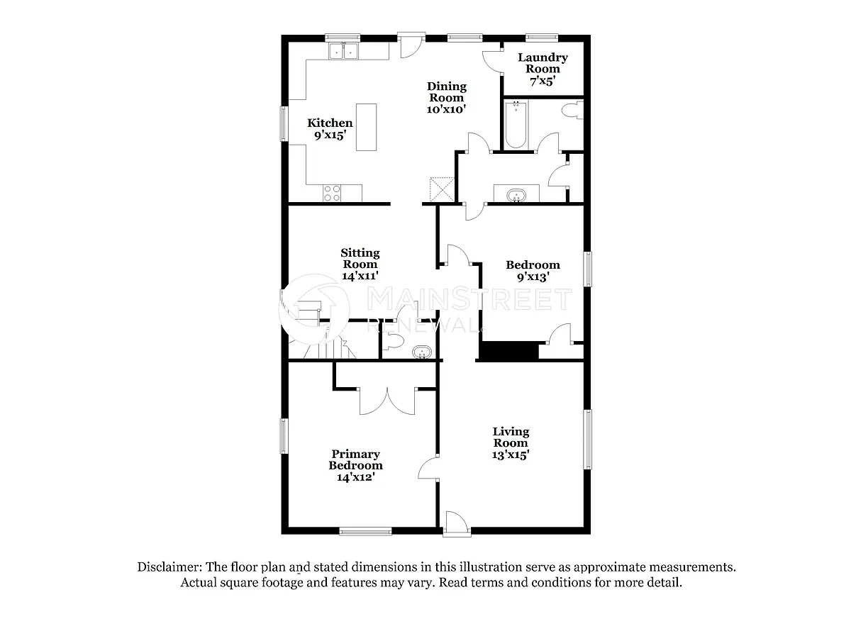 Floor Plan - 1114 McGavock Pike #A