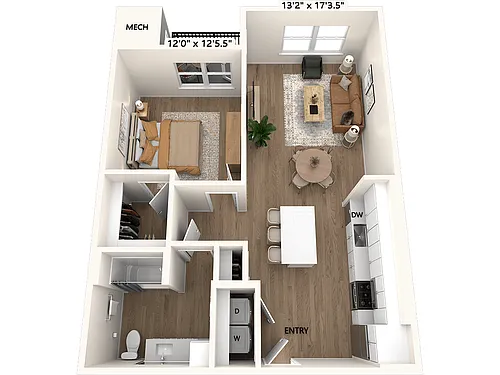 Floor plan A2-810-Scheme I-Bath