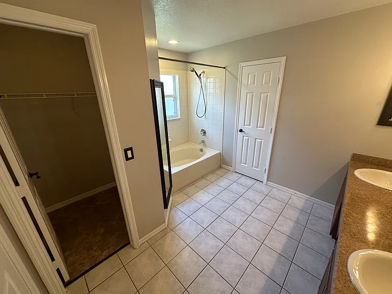 Master bath and walk in closet #2.