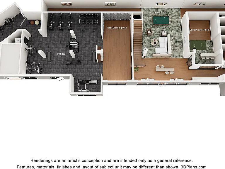 Ascent | Clubhouse Floorplan | Lower Level