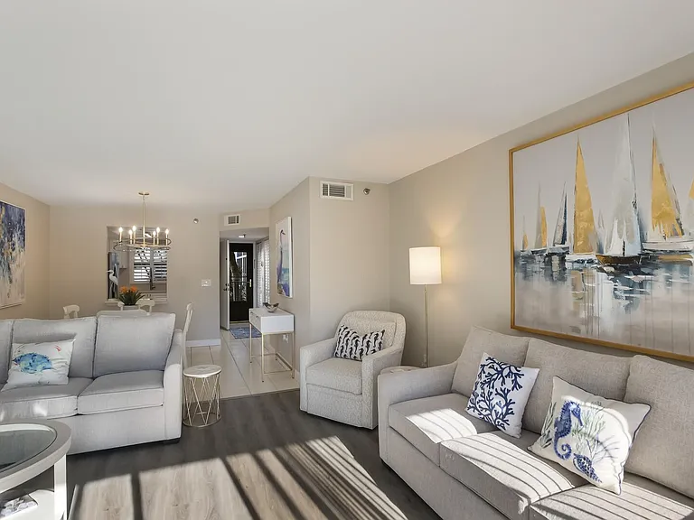 Sleeper sofas for guests.