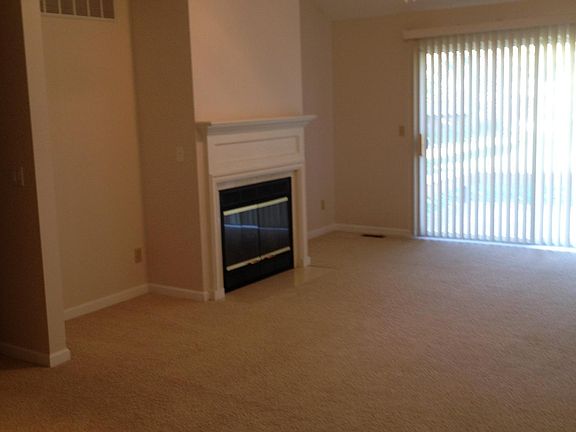 Living room and patio door.