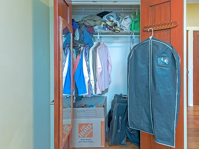Closet included for storage.