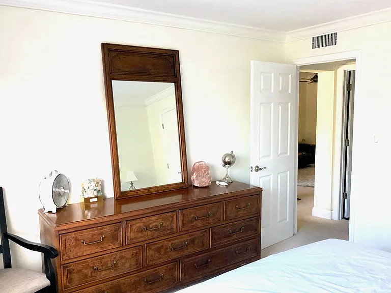 Lots of storage. Large dresser plus closet.