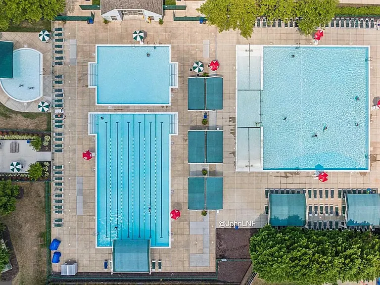 Pool arial view