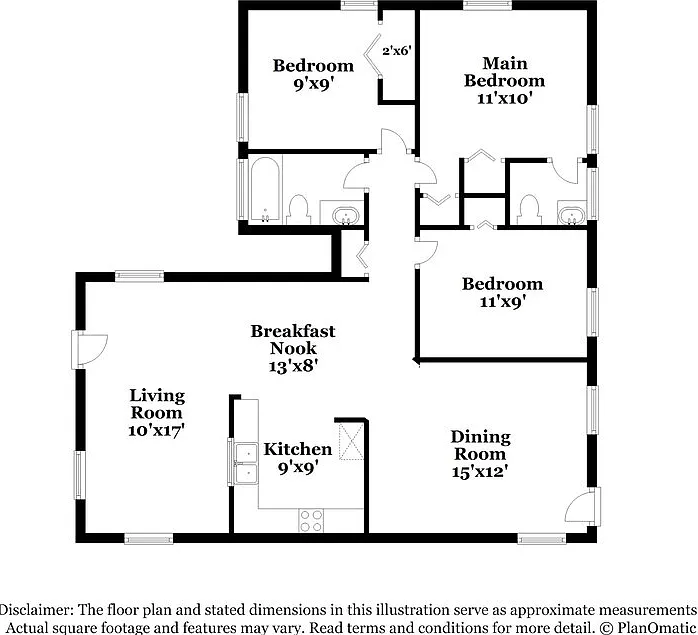 3 bed, 1.5 bath, 1145 sqft, $1,890 — Photo 2