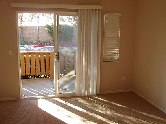 Lower level master bedroom with patio