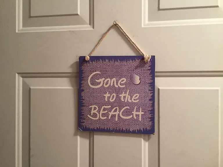 Gone to the beach