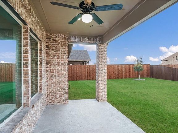 Covered patio perfect for morning coffee