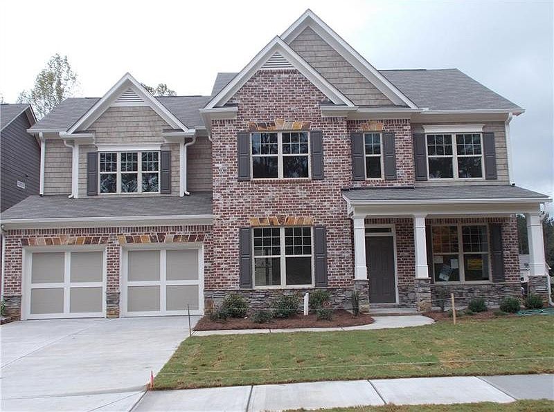 To be built.  Will be a 2 car side entry.  This house is a little smaller but elevation will be the same