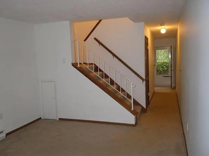 Stairway to the 2nd floor - which has the 2 bedrooms and the full bathroom.