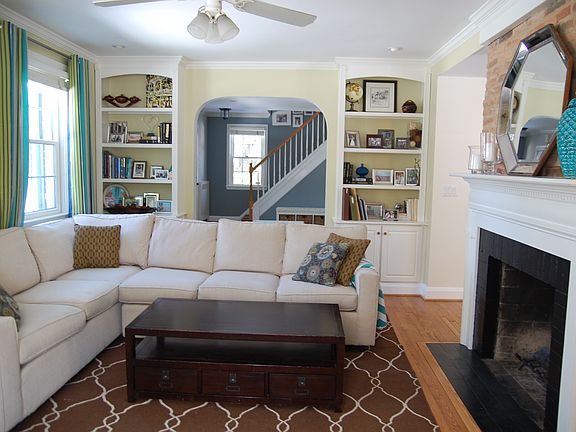 Family room opens to living