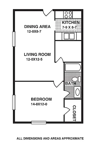 Floor plan One Bedroom