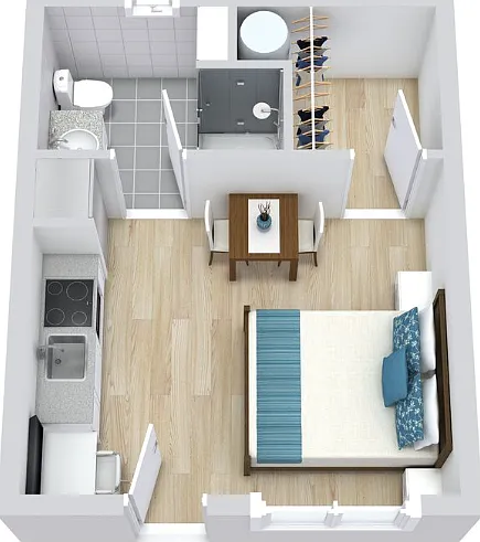 Studio, 290 sqft, $1,500 — Photo 2