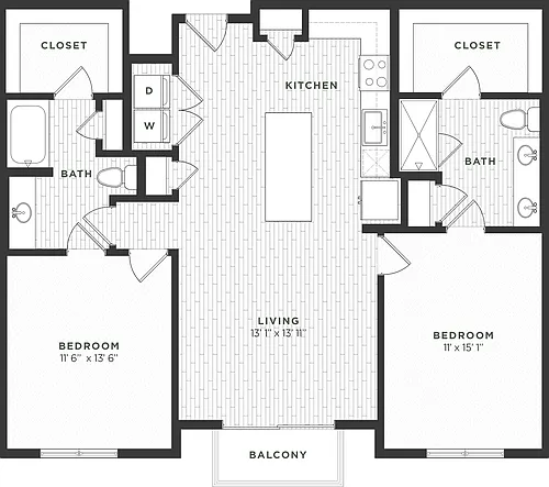 Floor plan 2B