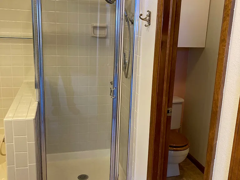 Master Bath
Double Wand Shower
Separated Toilet & Wall Storage Cabinet