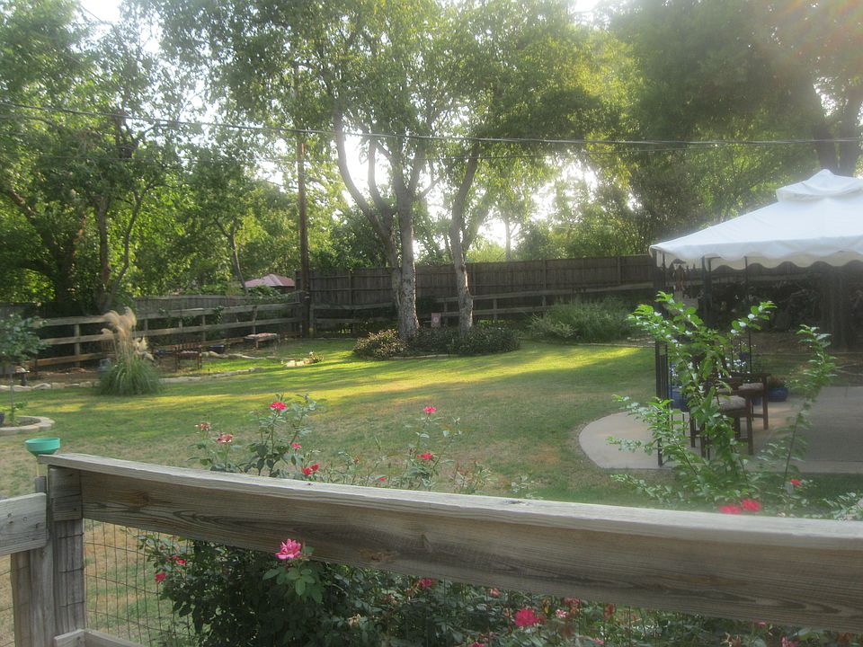 Large landscaped backyard 