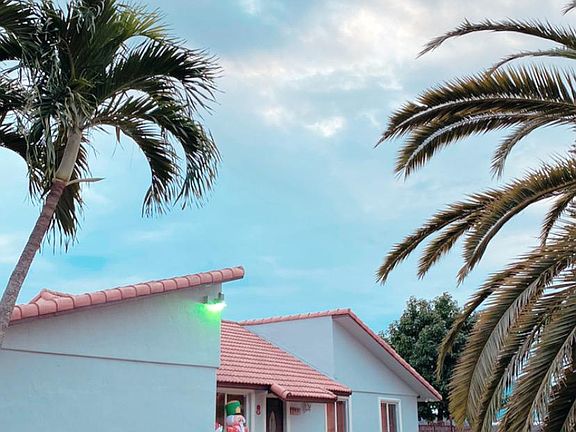 Front of home driveway