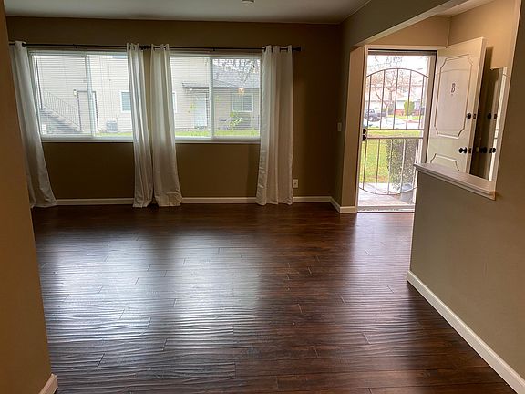 Dining and living areas downstairs