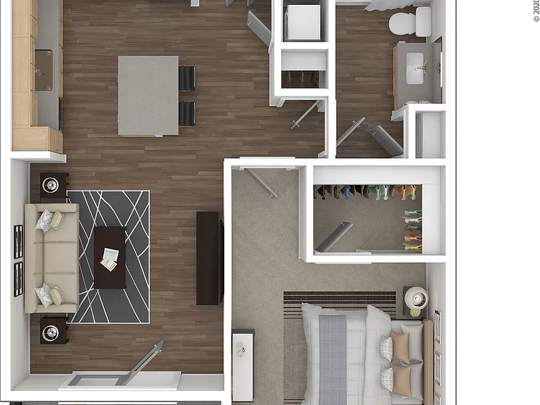A2 3D Floor Plan A2 3D Floor Plan