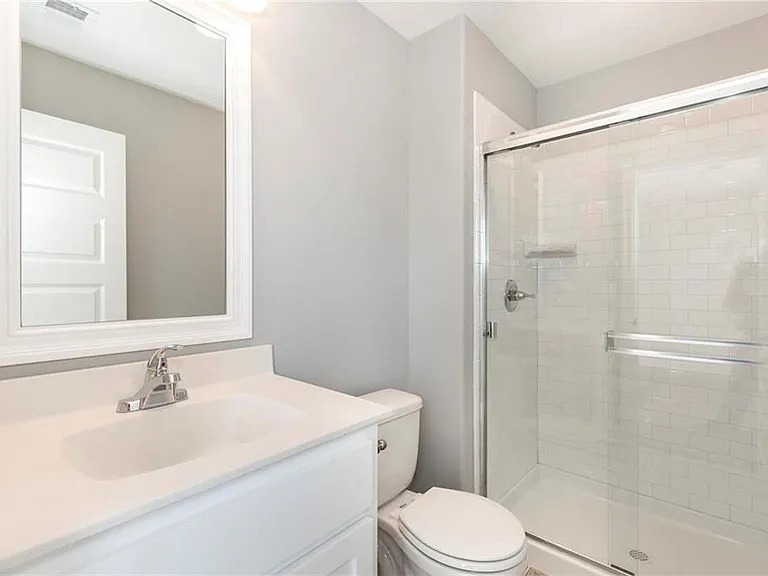 Guest bathroom with shower