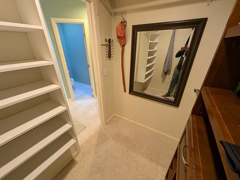 Master walk-in closet